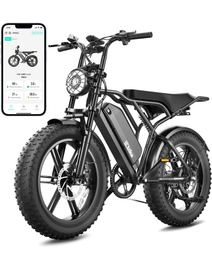 TST Electric Bike for Adults, 1500W Peak Motor 60 Miles Fat Tire Ebike