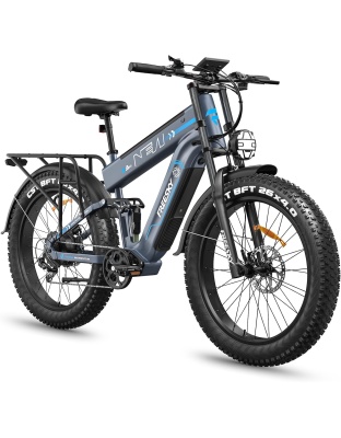 FREESKY 2026 Alaska Pro Dual Battery 48V 45AH LG Cells 200 Miles 40MPH Electric Bike for Adult
